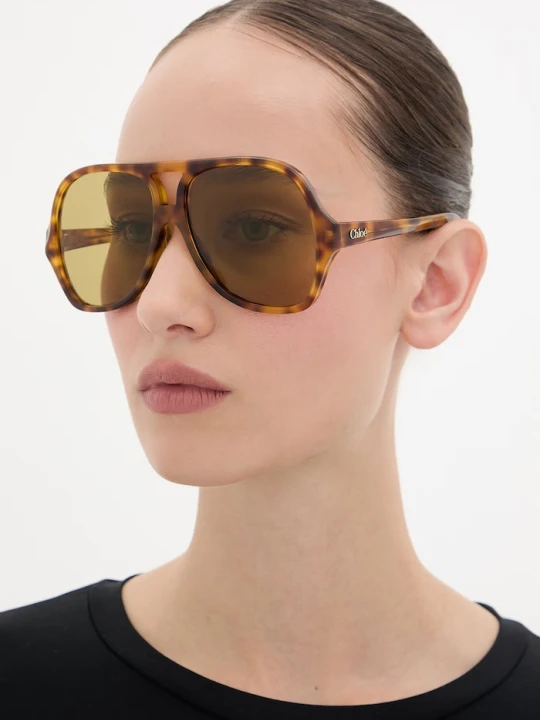 Zdjęcie produktu Chloe okulary przeciwsłoneczne damskie Chloé beżowy