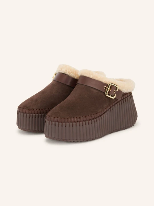 Zdjęcie produktu Chloé Pantofle Na Platformie Nama braun 28X SHARP BROWN