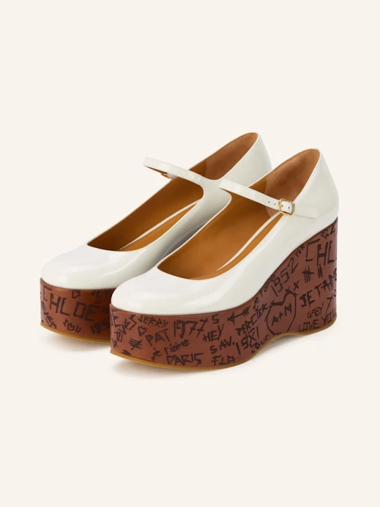 Zdjęcie produktu Chloé Sandały Na Platformie Maxime weiss BIAŁY