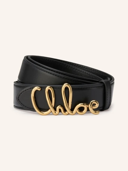 Zdjęcie produktu Chloé Skórzany Pasek schwarz