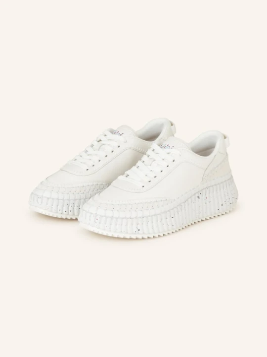 Zdjęcie produktu Chloé Sneakersy Nama weiss ECRU