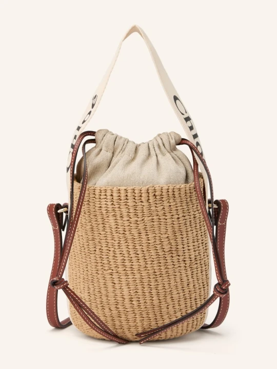 Zdjęcie produktu Chloé Torba Worek Woody beige biały