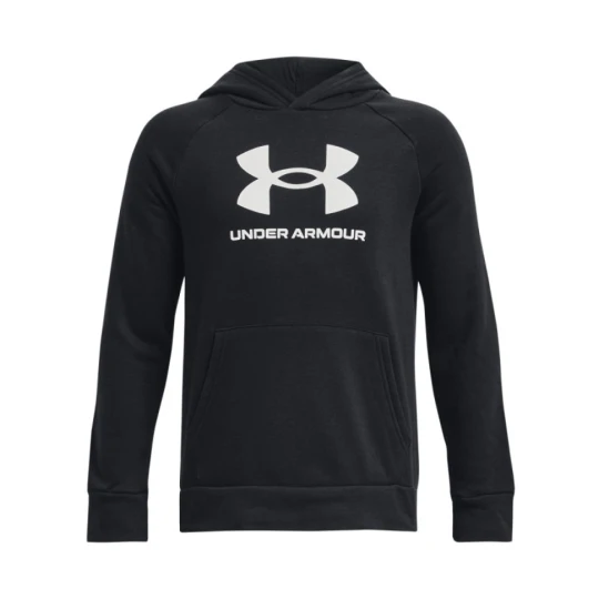 Zdjęcie produktu Chłopięca bluza dresowa nierozpinana z kapturem Under Armour UA Rival Fleece BL Hoodie - czarna