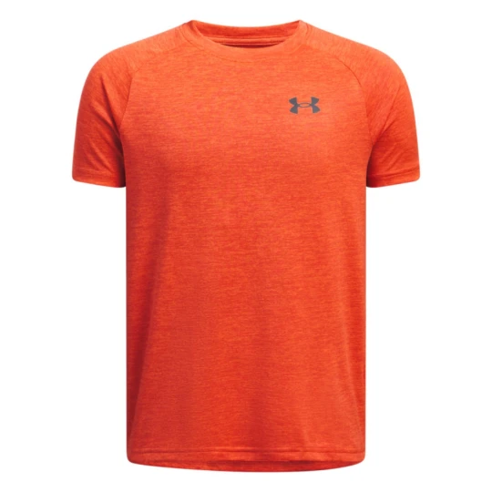 Zdjęcie produktu Chłopięca koszulka treningowa Under Armour UA Tech 2.0 SS - pomarańczowa