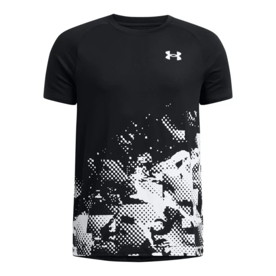 Zdjęcie produktu Chłopięca koszulka treningowa Under Armour UA Tech Graphic SS - czarna