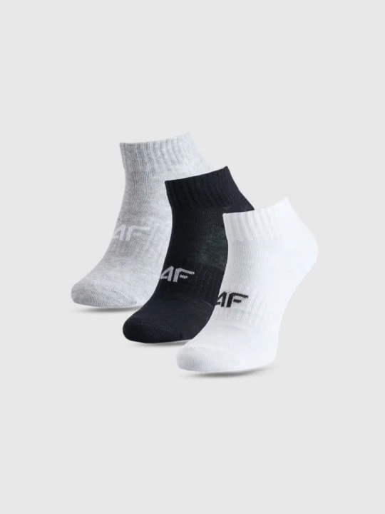 Zdjęcie produktu Chłopięce skarpetki za kostkę (3-pack) 4F 4FJWMM00USOCM499 - multikolor