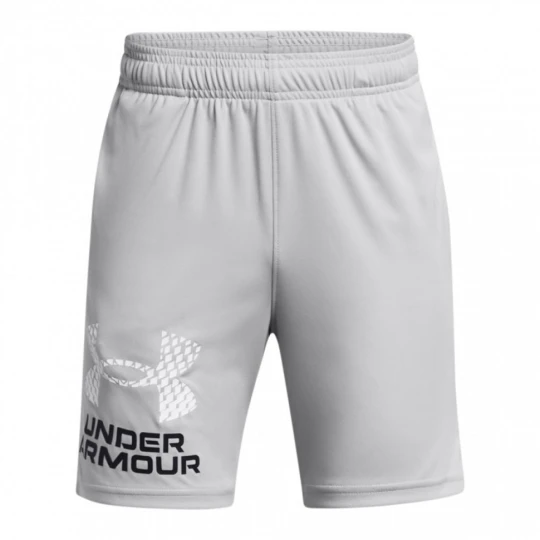 Zdjęcie produktu Chłopięce spodenki treningowe Under Armour UA Tech Logo Shorts - szare