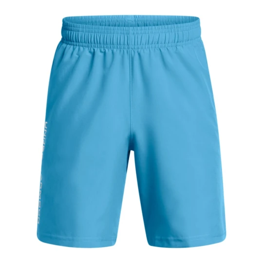 Zdjęcie produktu Chłopięce spodenki treningowe Under Armour UA Tech Woven Wordmark Short - granatowe