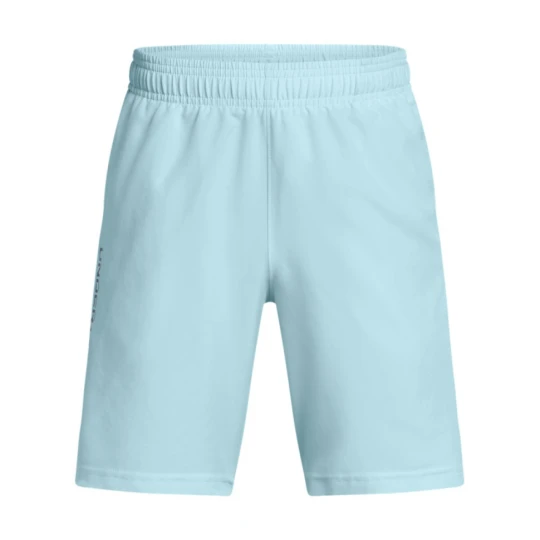 Zdjęcie produktu Chłopięce spodenki treningowe Under Armour UA Tech Woven Wordmark Short - niebieskie