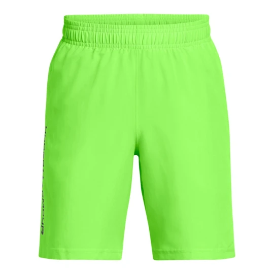 Zdjęcie produktu Chłopięce spodenki treningowe Under Armour UA Tech Woven Wordmark Short - zielone