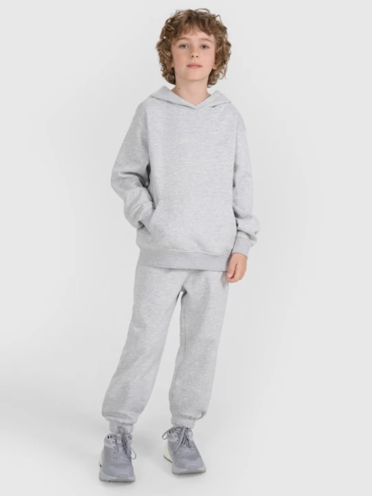 Zdjęcie produktu Chłopięce spodnie dresowe joggery 4F 4FJRMM00TTROM1628 - szare