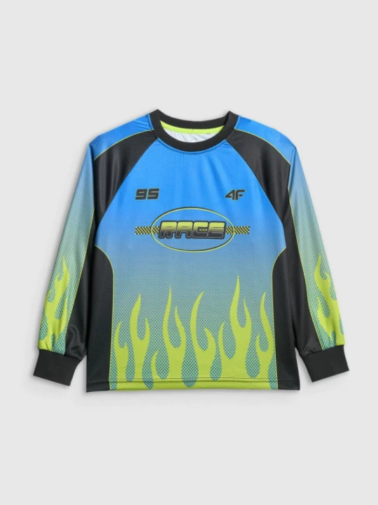 Zdjęcie produktu Chłopięcy longsleeve treningowy 4F 4FJRSS26TLONM663 - multikolor