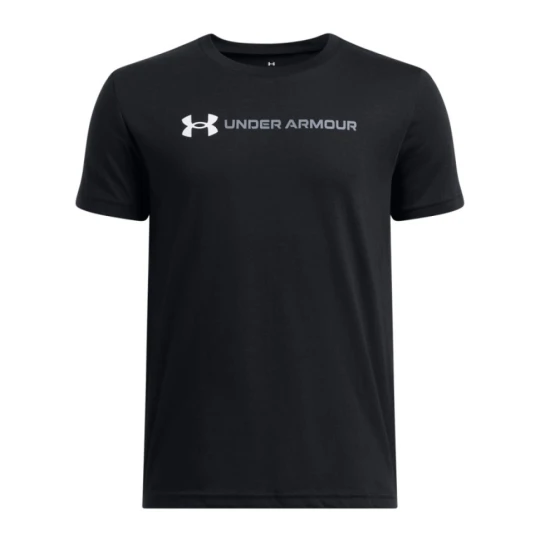 Zdjęcie produktu Chłopięcy t-shirt z nadrukiem Under Armour UA B Logo Wordmark SS - czarny