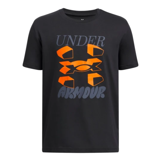 Zdjęcie produktu Chłopięcy t-shirt z nadrukiem Under Armour UA B Split Big Logo SS - czarny