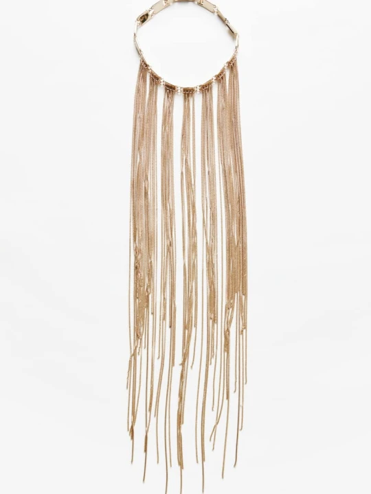 Zdjęcie produktu Chocker Metal Fringes Patrizia Pepe złoty