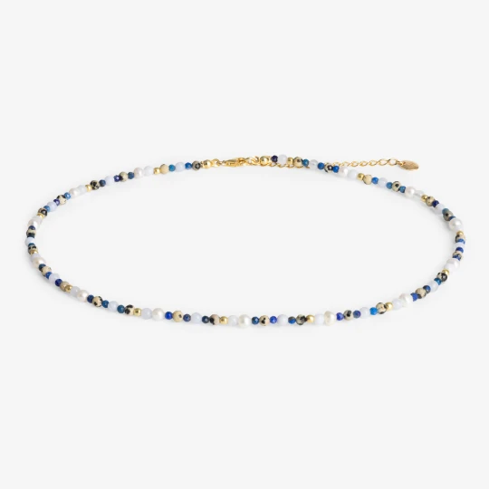 Zdjęcie produktu Choker z kamieniami; srebrny pozłacany Ania Kruk