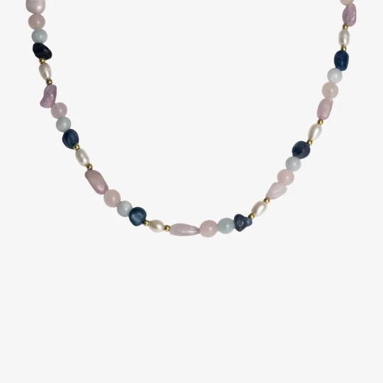 Zdjęcie produktu Choker z kamieniami; srebrny pozłacany Ania Kruk