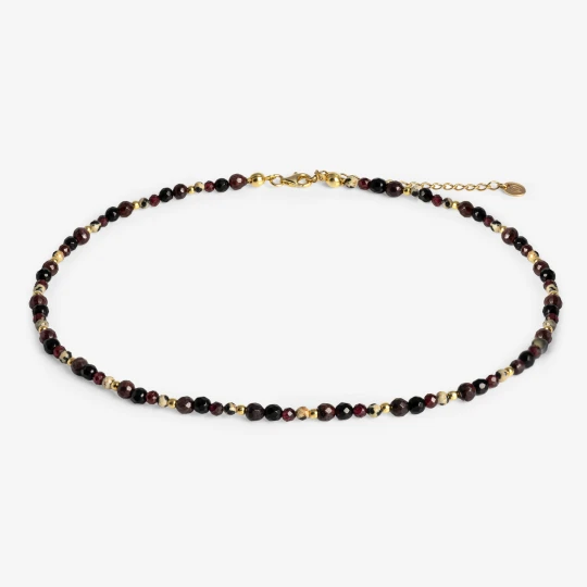 Zdjęcie produktu Choker z kamieniami; srebrny pozłacany Ania Kruk