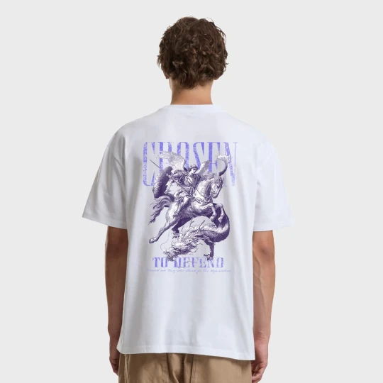 Zdjęcie produktu Chosen To Defend Oversize Tee Mister Tee biały