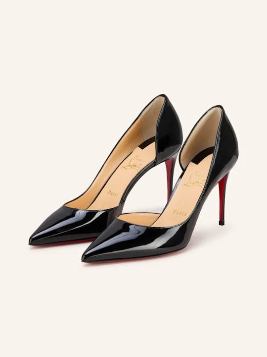 Zdjęcie produktu Christian Louboutin Czółenka Lakierowane Iriza 85 schwarz CZARNY