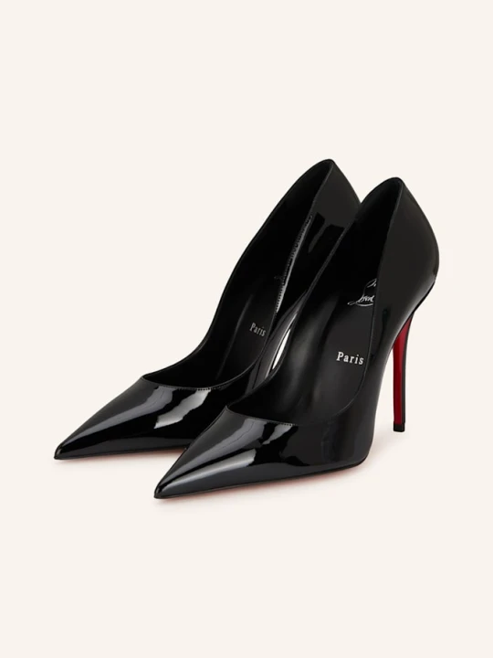 Zdjęcie produktu Christian Louboutin Czółenka Lakierowane Miss Z 100 schwarz CZARNY