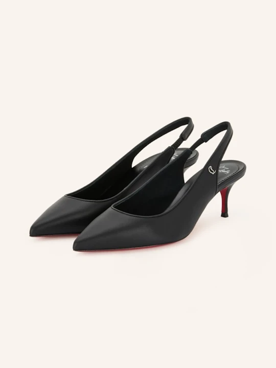Zdjęcie produktu Christian Louboutin Czółenka Z Odkrytą Piętą Sporty Kate Sling 55 schwarz CZARNY
