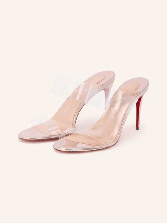 Zdjęcie produktu Christian Louboutin Klapki Just Nothing 85 weiss JASNORÓŻOWY