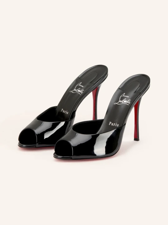 Zdjęcie produktu Christian Louboutin Klapki Me Dolly 100 schwarz CZARNY