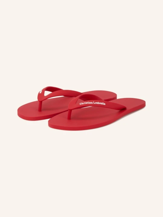 Zdjęcie produktu Christian Louboutin Klapki The Christian Louboutin Summer rot CZERWONY
