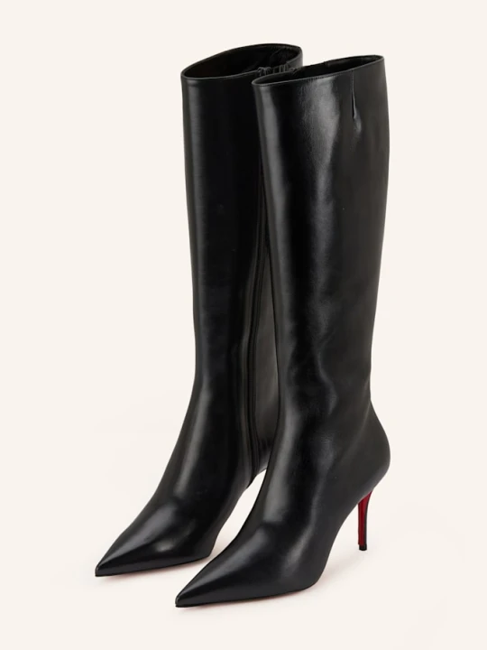 Zdjęcie produktu Christian Louboutin Kozaki Miss Z 80 schwarz CZARNY