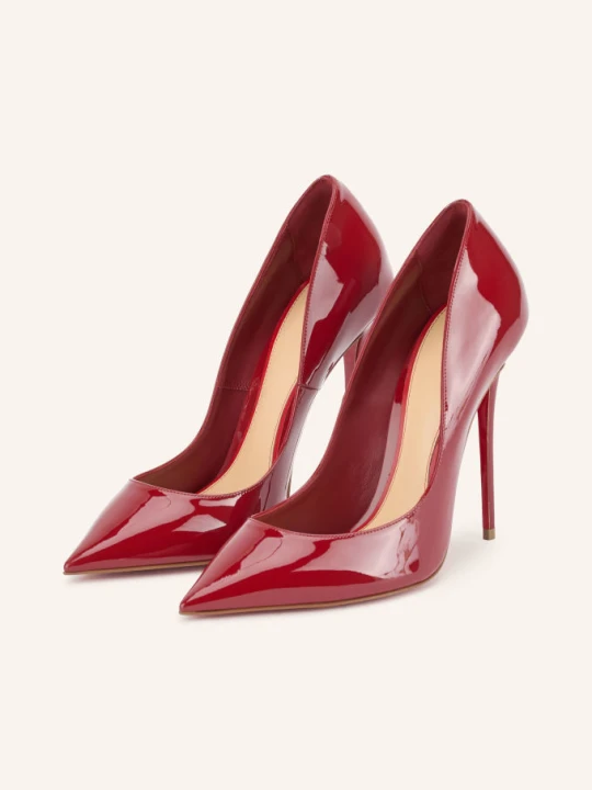 Zdjęcie produktu Christian Louboutin Lakierowane Czółenka La Pigalle rot CIEMNOCZERWONY