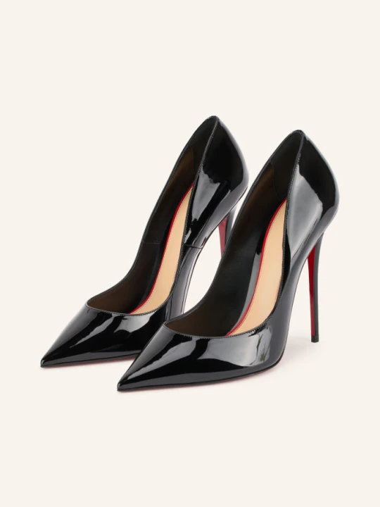 Zdjęcie produktu Christian Louboutin Lakierowane Czółenka La Pigalle schwarz CZARNY