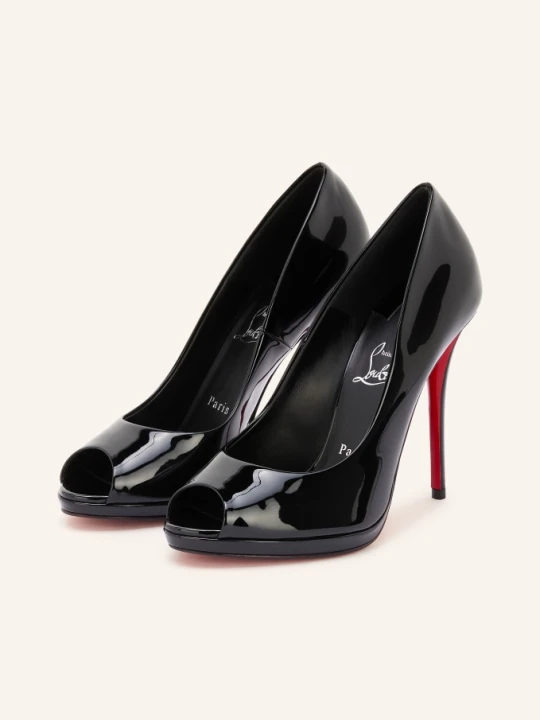 Zdjęcie produktu Christian Louboutin Lakierowane Czółenka Lady Z 120 schwarz CZARNY