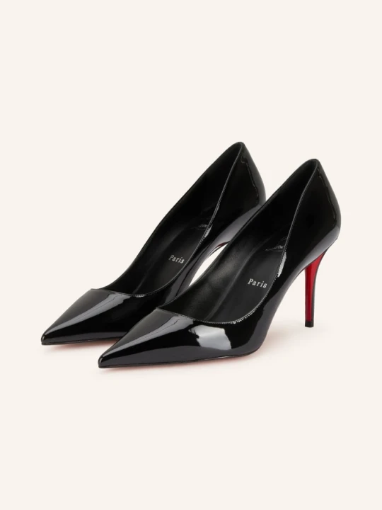 Zdjęcie produktu Christian Louboutin Lakierowane Czółenka Miss Z 80 schwarz CZARNY