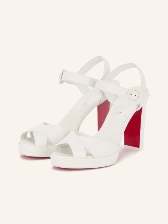 Zdjęcie produktu Christian Louboutin Sandały Cora 100 weiss BIAŁY