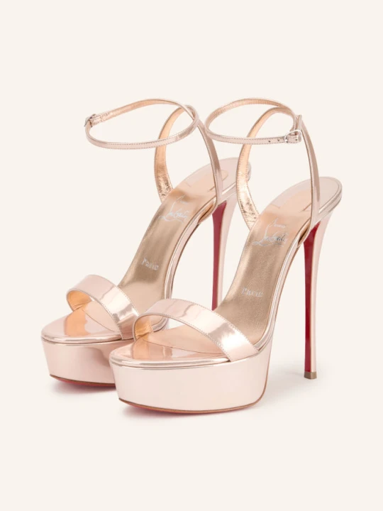 Zdjęcie produktu Christian Louboutin Sandały Na Obcasie Loubi Queen Alta 150 rosa