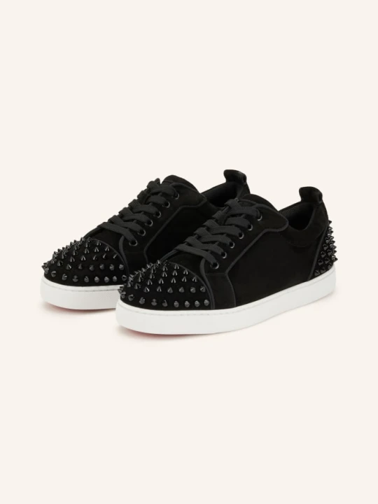 Zdjęcie produktu Christian Louboutin Sneakersy Louise Junior Z Nitami schwarz CZARNY