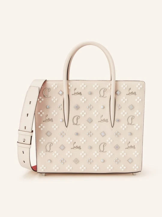 Zdjęcie produktu Christian Louboutin Torebka Paloma Medium Z Ćwiekami beige ECRU