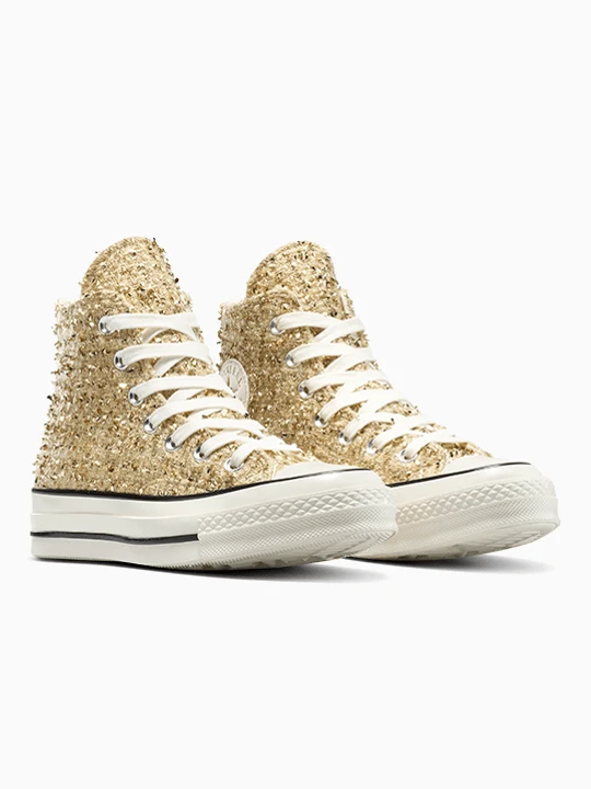 Zdjęcie produktu Chuck 70 Metallic Tweed Converse New Gold