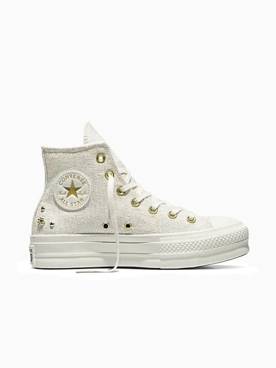 Zdjęcie produktu Chuck Taylor All Star Lift Platform Heathered Glam Converse złoty