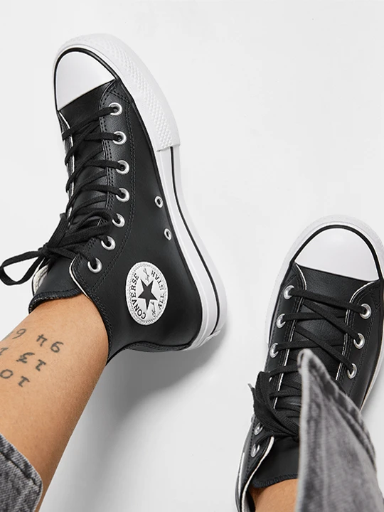Zdjęcie produktu Chuck Taylor All Star Lift Platform Leather Converse Czarny