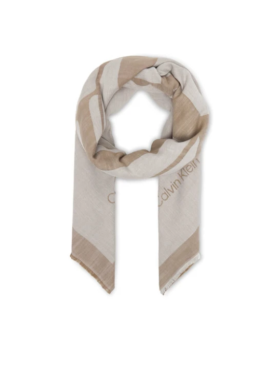 Zdjęcie produktu Chusta Calvin Klein Calvin Chambray Square Scarf LV04F8085G Beżowy