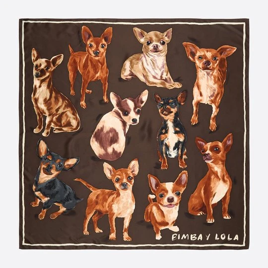 Zdjęcie produktu Chusta chihuahua brązowa BIMBA Y LOLA