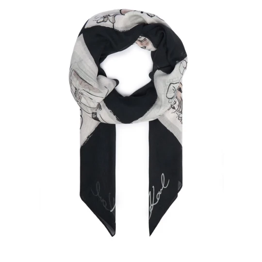 Zdjęcie produktu Chusta KARL LAGERFELD B3W33021 Szary ciemny