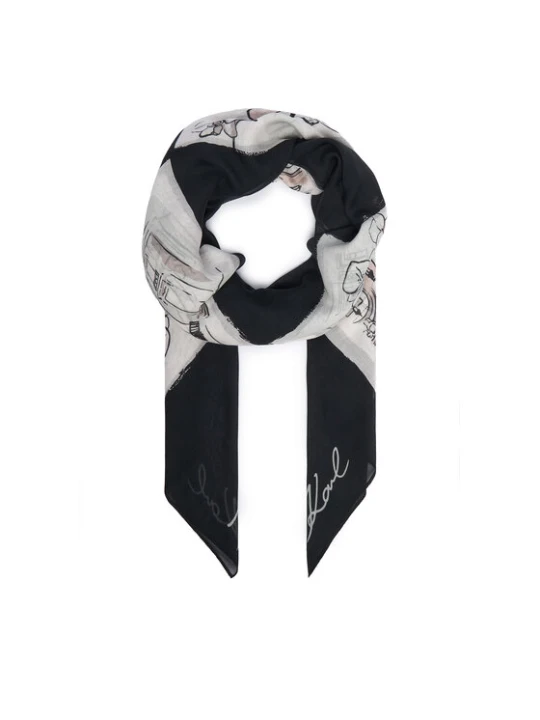 Zdjęcie produktu Chusta KARL LAGERFELD B3W33021 Szary ciemny