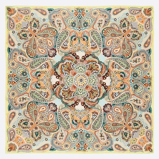 Zdjęcie produktu Chusta paisley i motyle żółta BIMBA Y LOLA