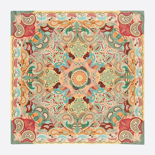 Zdjęcie produktu Chusta paisley kalejdoskop żółta BIMBA Y LOLA