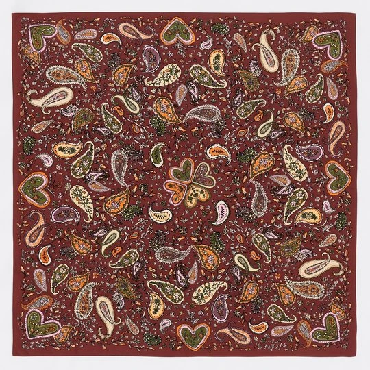Zdjęcie produktu Chusta paisley wino BIMBA Y LOLA
