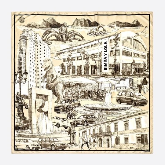 Zdjęcie produktu Chusta souvenir vigo waniliowa BIMBA Y LOLA VANILLA