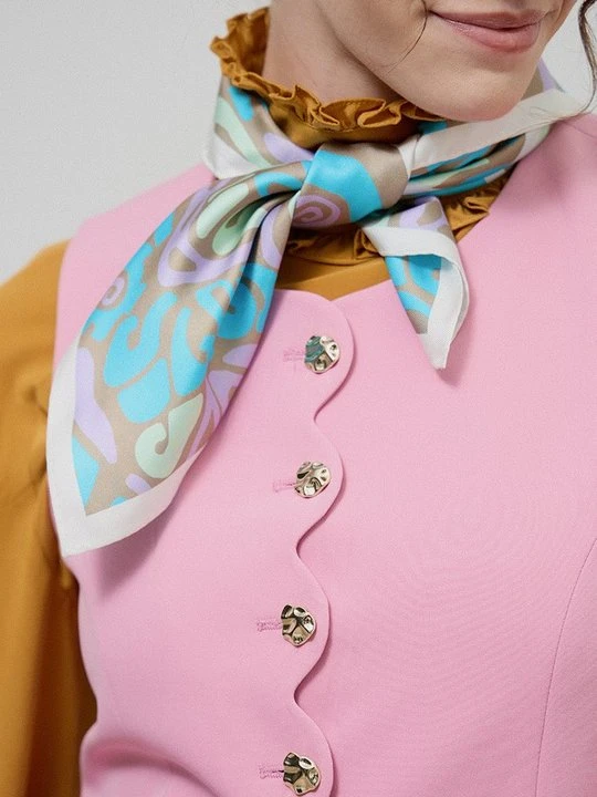 Zdjęcie produktu Chusta Tory Burch niebieski